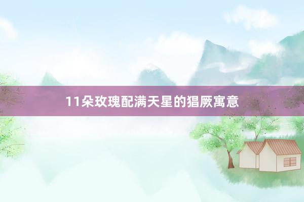 11朵玫瑰配满天星的猖厥寓意